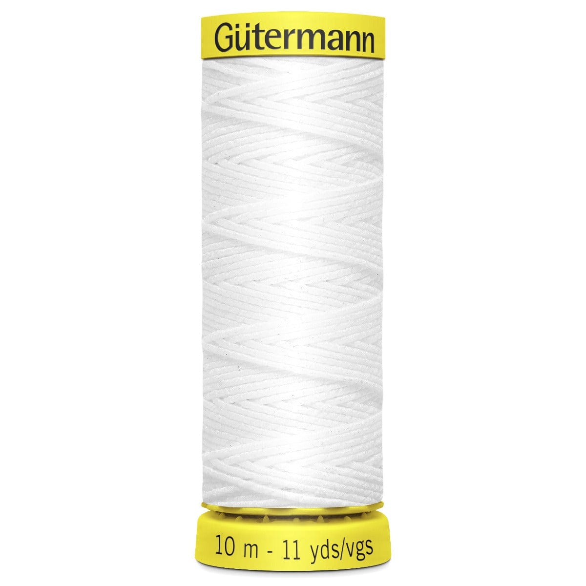 Gutermann Threads Gutermann Elastic Thread: Shirring: 10m reel. White  - The Sewing Studio