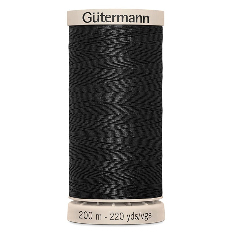 Gutermann Threads Gutermann Hand Quilting Thread 200M Colour Black (5201)  - The Sewing Studio