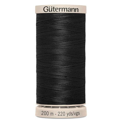 Gutermann Threads Gutermann Hand Quilting Thread 200M Colour Black (5201)  - The Sewing Studio