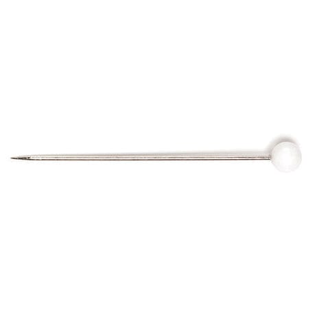 Hemline Pins Pins: Glass Head: 34mm: Nickel: 95 Pieces  - The Sewing Studio