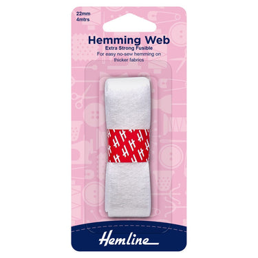 Hemline Quilting Accessories Fusible Hemming Web: Extra Strong: 4m long x 22mm wide  - The Sewing Studio for sale UK - The Sewing Studio