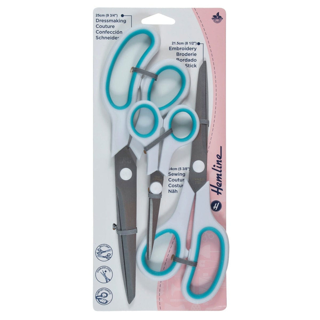 Hemline Scissors Scissor Set: 3 Piece  - The Sewing Studio