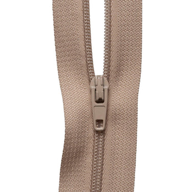Hemline Zips Zip On The Roll: Fawn: sold by the metre  - The Sewing Studio for sale UK - The Sewing Studio