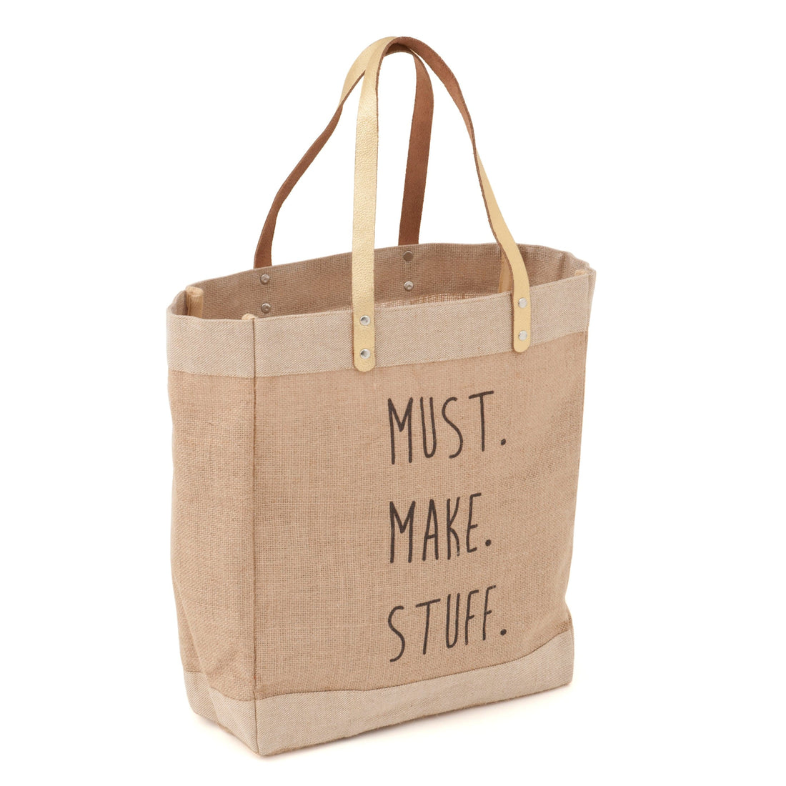 HobbyGift Bags Craft Tote Bag: Must Make Stuff. Hessian and linen  - The Sewing Studio