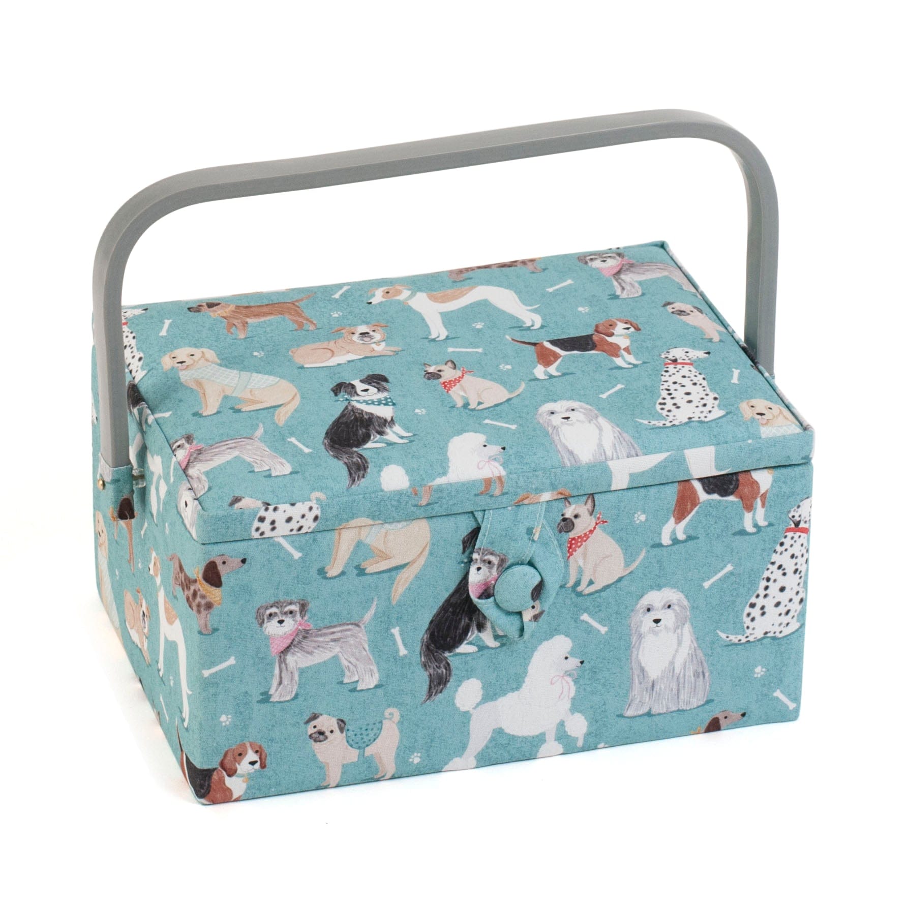 HobbyGift Sewing Tins and Boxes Sewing Box Medium Dogs  - The Sewing Studio