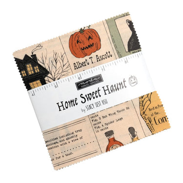 Home Sweet Haunt Fabric Pre Cuts Moda Home Sweet Haunt Charm Pack - The Sewing Studio for sale UK - The Sewing Studio