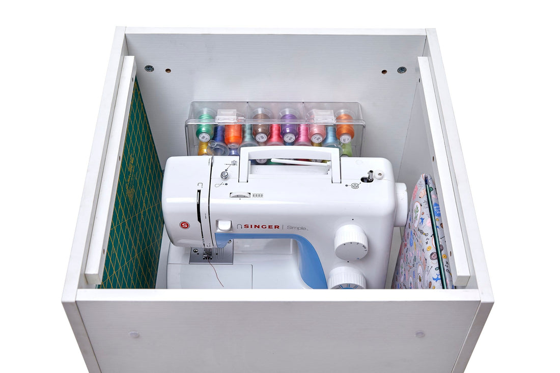 Horn Elements Storage Chest Unit White