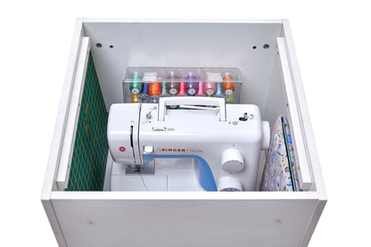 Horn Elements Storage Chest Unit White