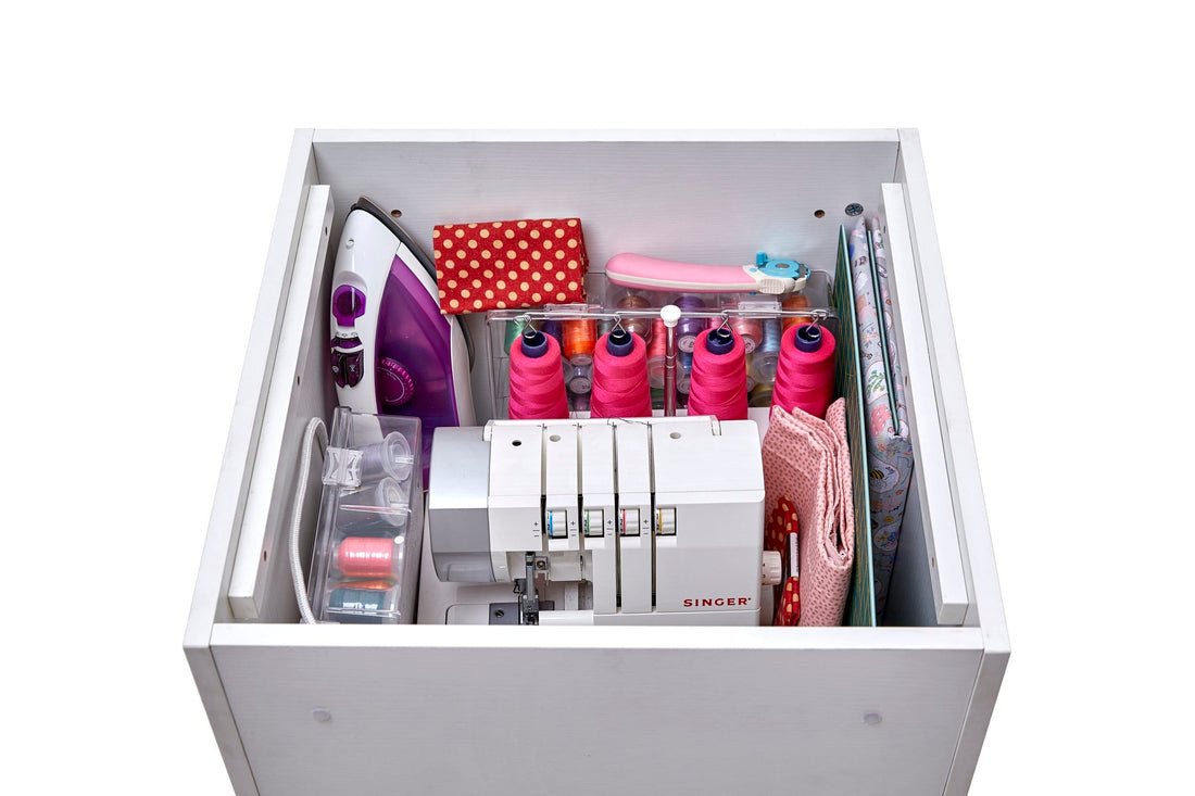 Horn Elements Storage Chest Unit White