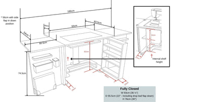 Horn Gemini XL Sewing Cabinet