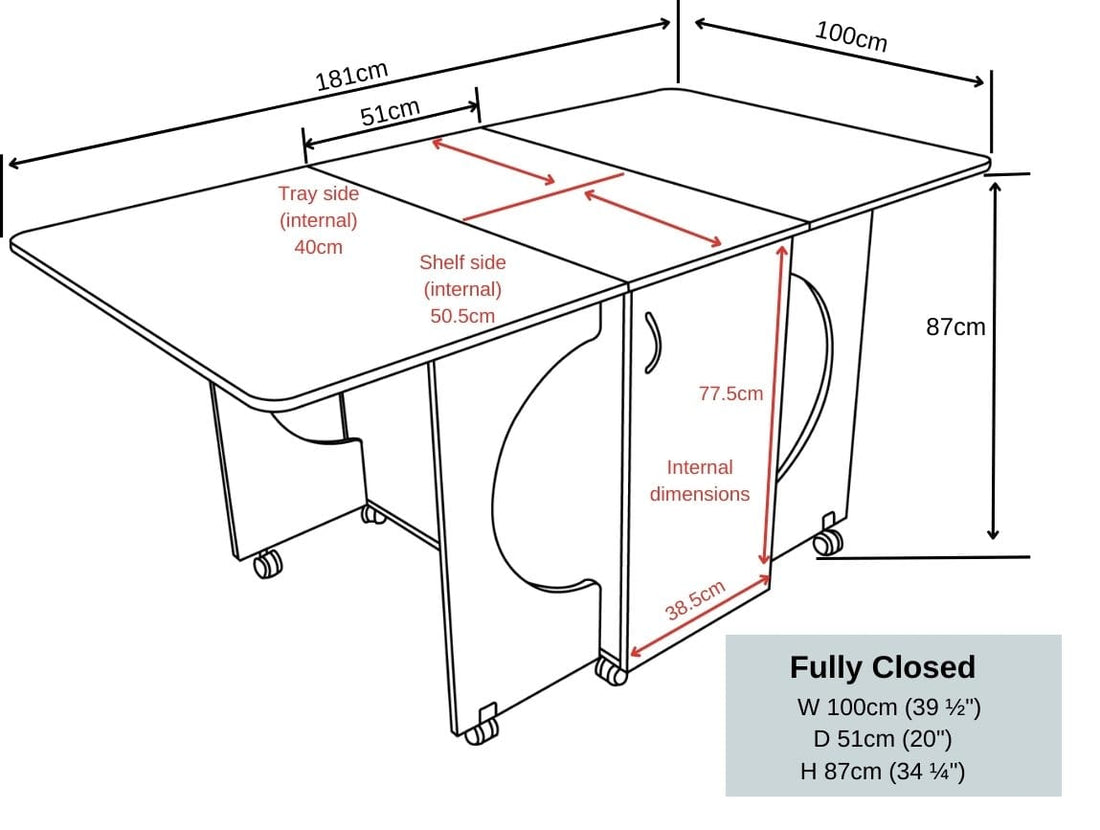 Horn Maxi Hobby Sewing Table