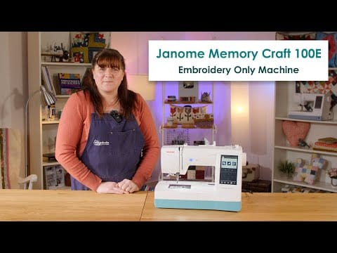 What makes the Janome Memory Craft 100E Embroidery Only Machine so great? We review this NEW model!
