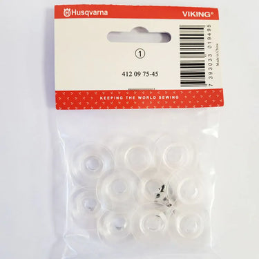 Husqvarna Sewing Machine Accessories Husqvarna Bobbins: 10 Pack (New Style) 412097545  - The Sewing Studio for sale UK - The Sewing Studio