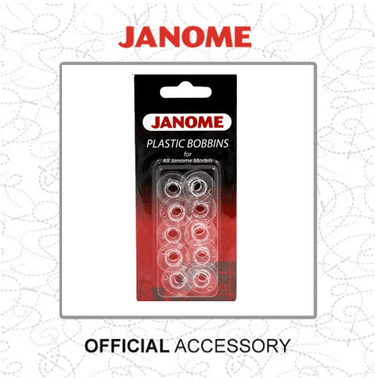 Janome Sewing Machine Accessories Janome Bobbins - Clear Plastic 10 Pk  - The Sewing Studio for sale UK - The Sewing Studio