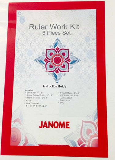 Janome Sewing Machine Accessories Janome Ruler Work Kit Six Piece Set Rulerset-HS  - The Sewing Studio for sale UK - The Sewing Studio