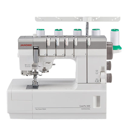 Janome Sewing Machines EX-DISPLAY Janome CoverPro 3000 Professional Coverstitch Machine  - The Sewing Studio