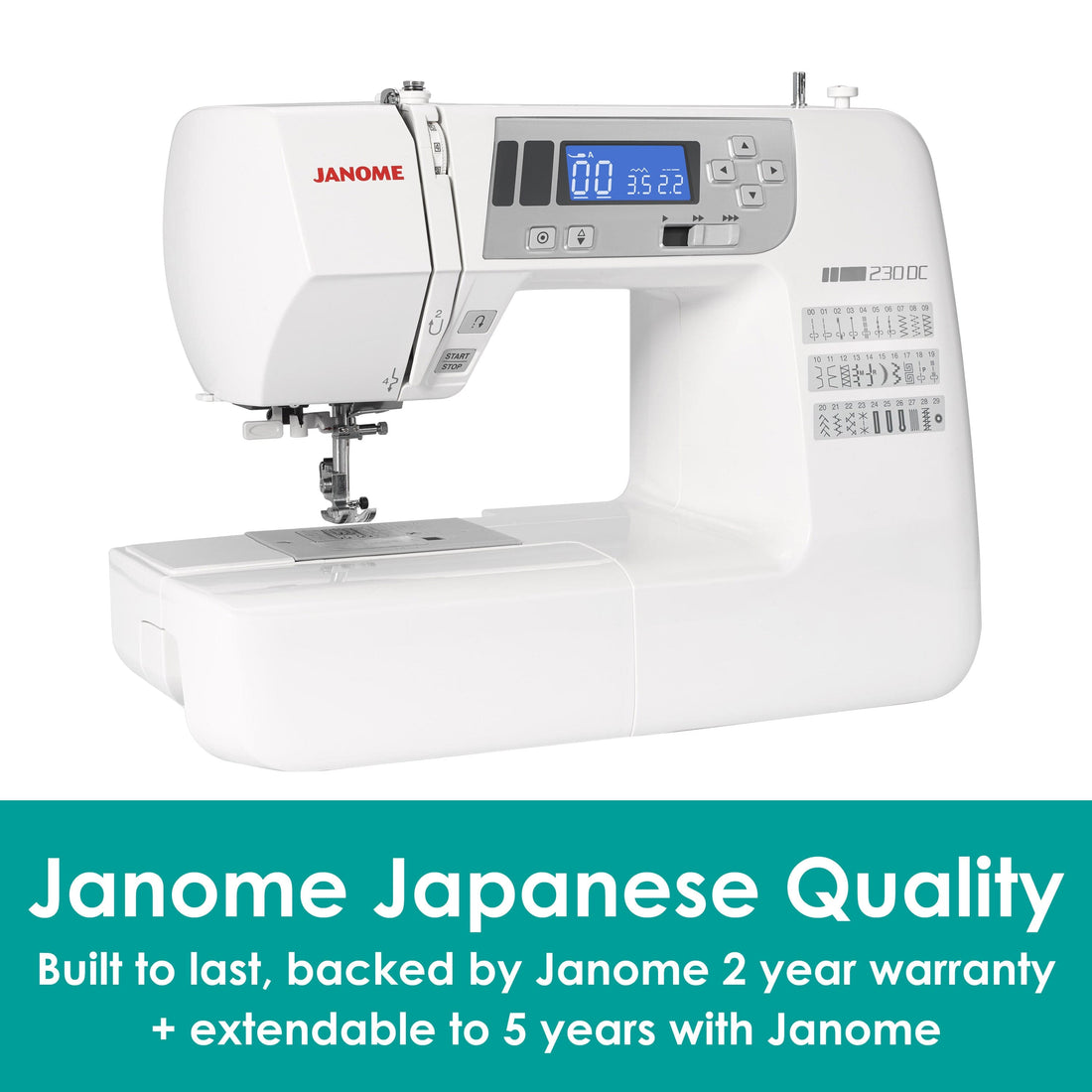 Janome Sewing Machines Janome 230DC Sewing Machine  - The Sewing Studio