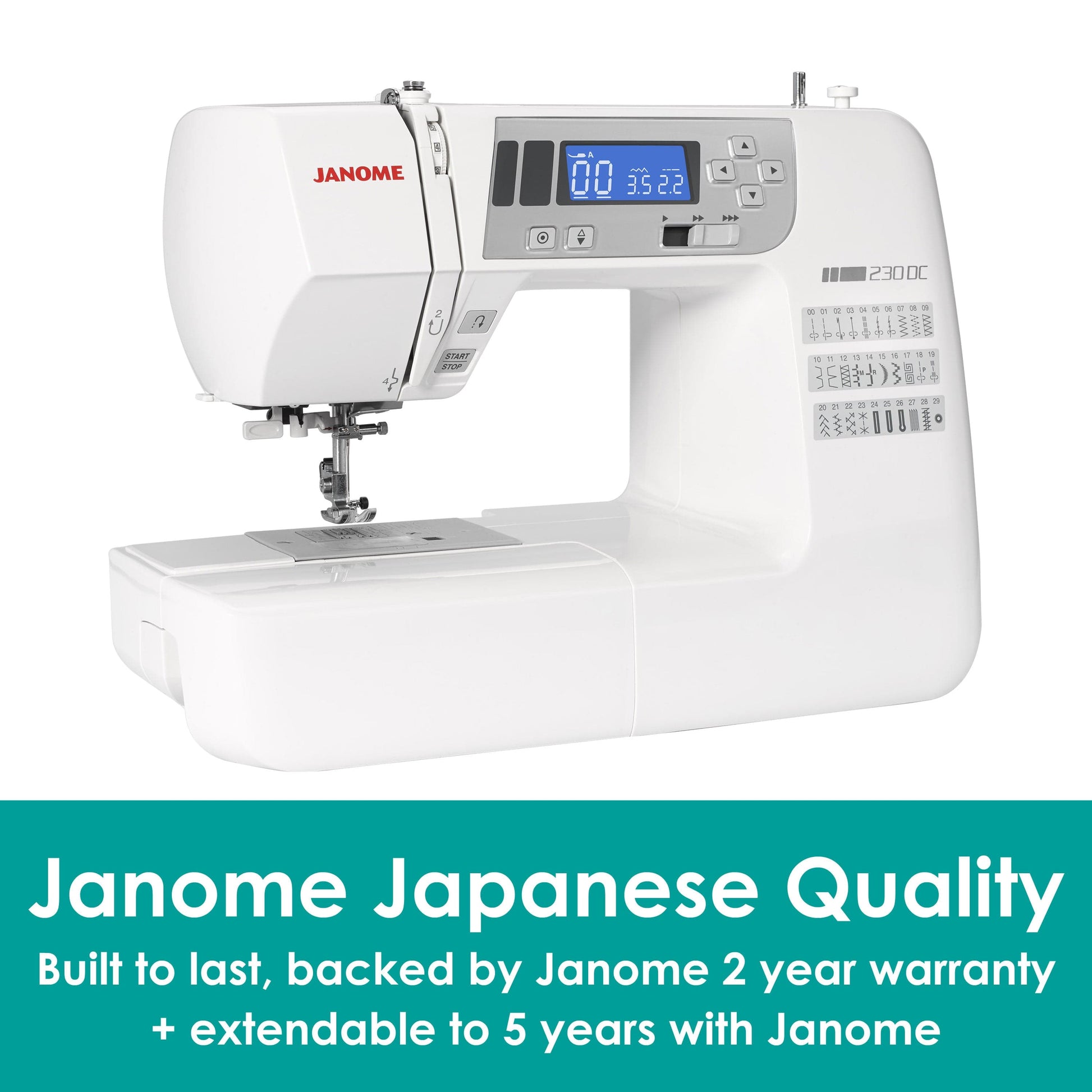 Janome Sewing Machines Janome 230DC Sewing Machine  - The Sewing Studio