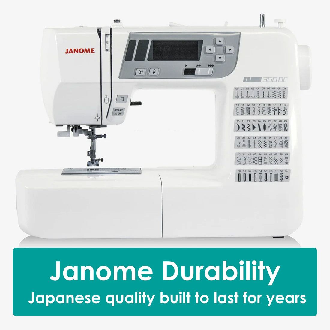 Janome Sewing Machines Janome 360DC Sewing Machine  - The Sewing Studio
