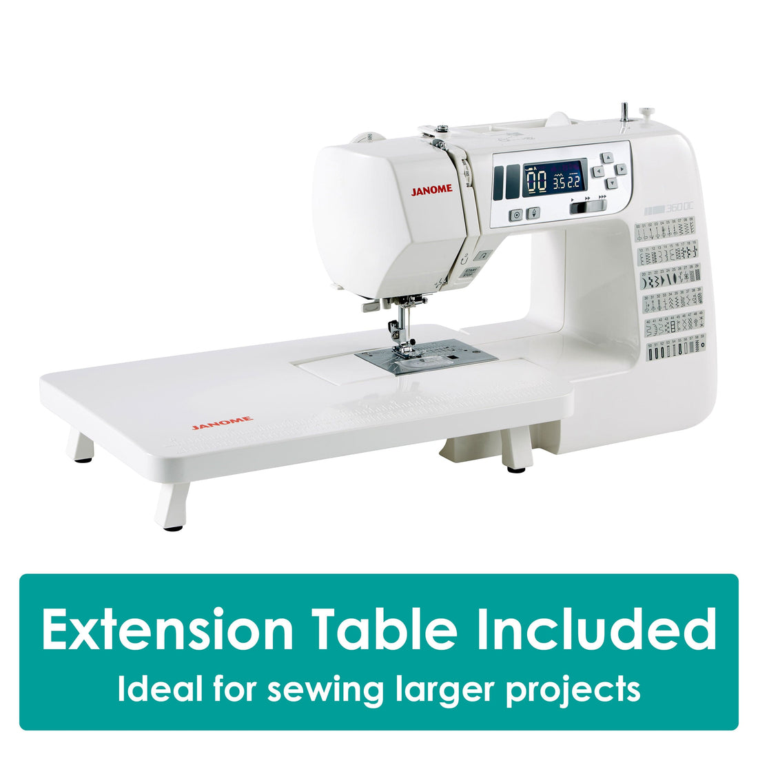 Janome Sewing Machines Janome 360DC Sewing Machine  - The Sewing Studio