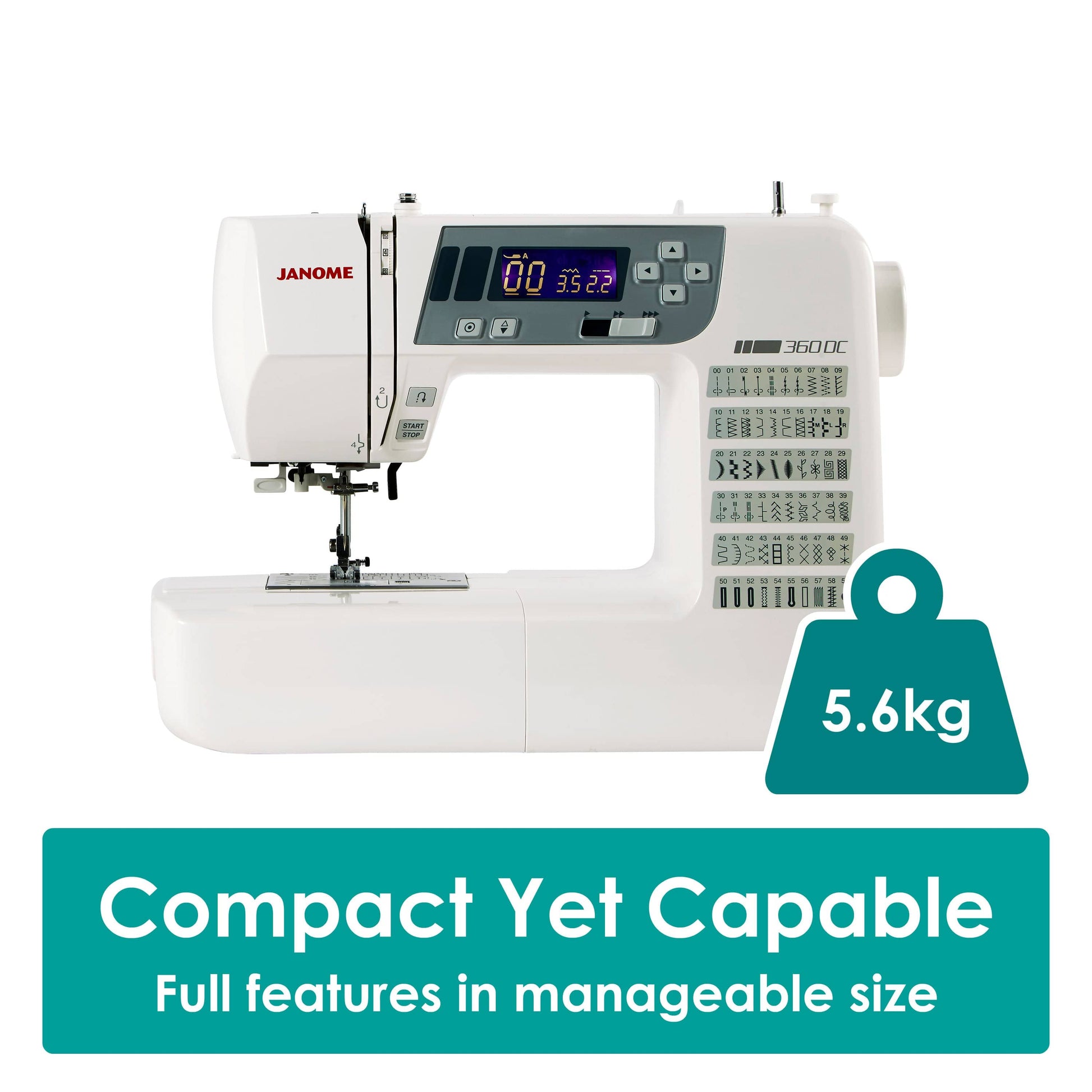 Janome Sewing Machines Janome 360DC Sewing Machine  - The Sewing Studio