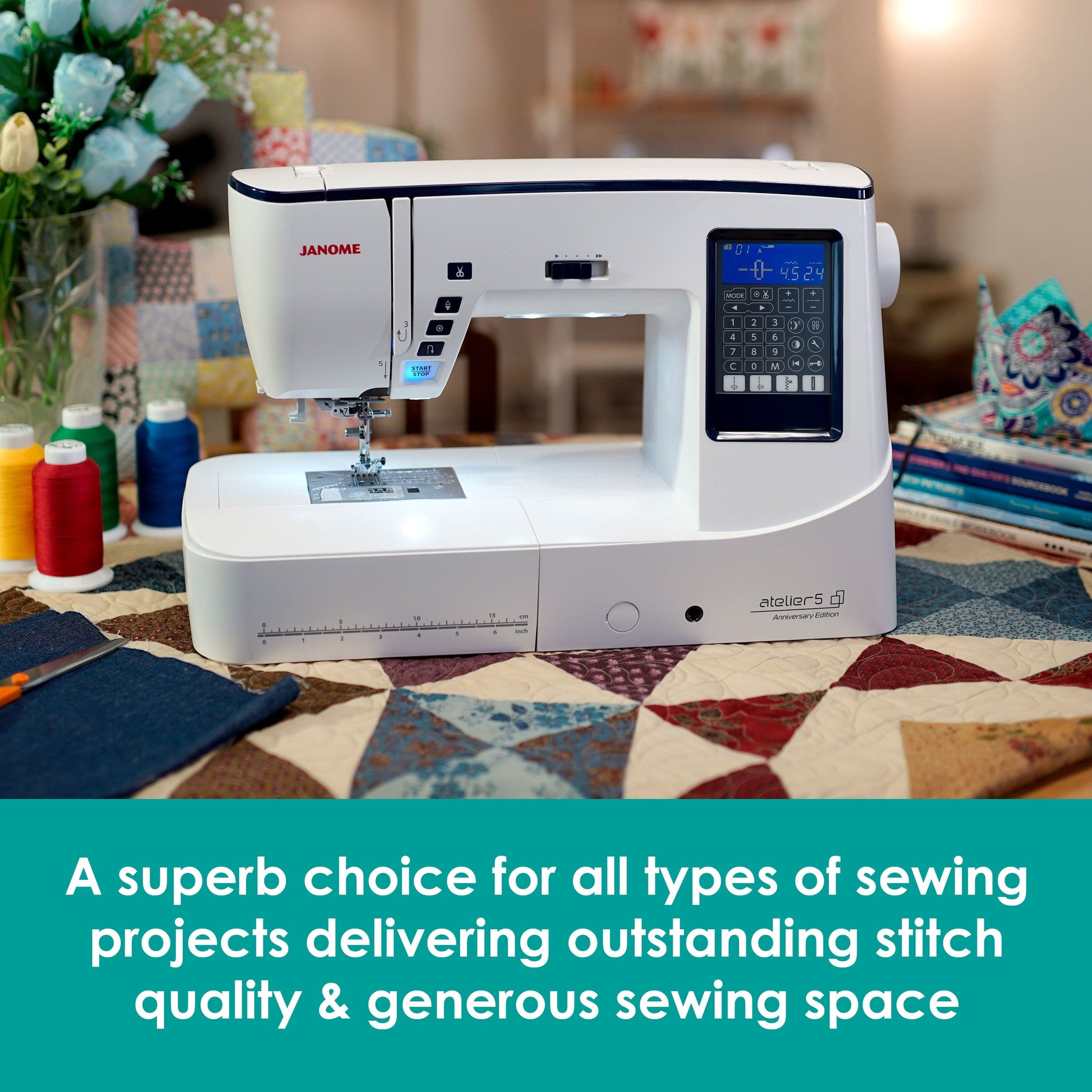 Janome Sewing Machines Janome Atelier 5 Anniversary Edition Sewing Machine  - The Sewing Studio
