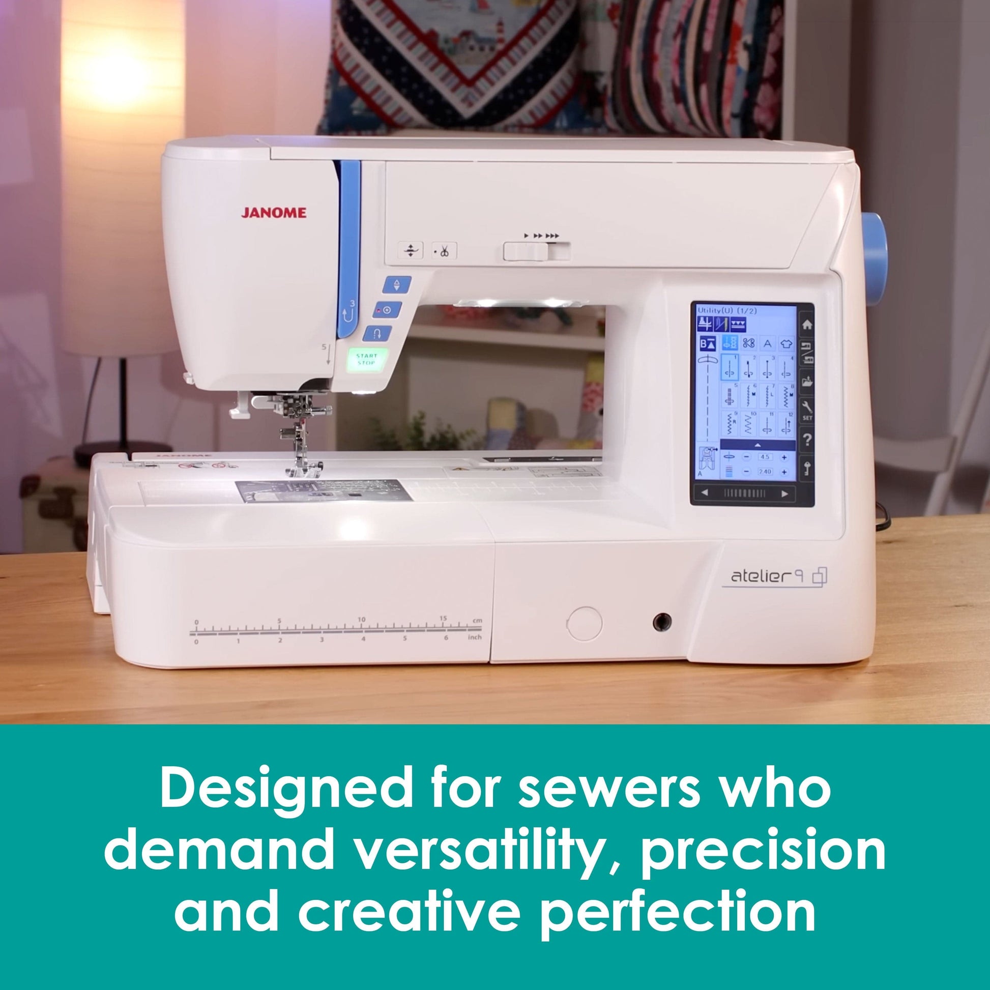Janome Sewing Machines Janome Atelier 9 Sewing and Embroidery Machine  - The Sewing Studio