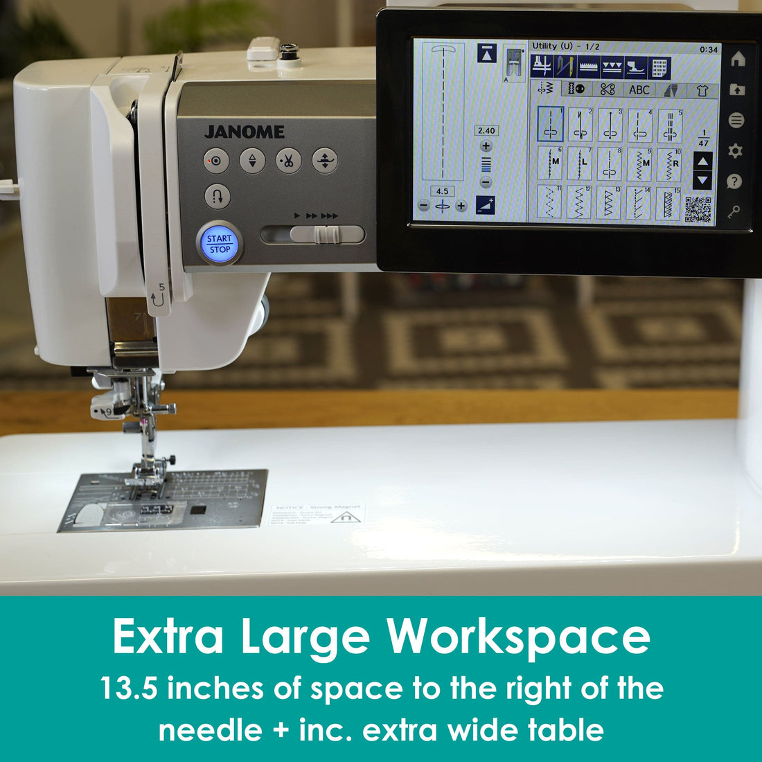 Janome Sewing Machines Janome Continental M8 Professional Sewing Machine  - The Sewing Studio