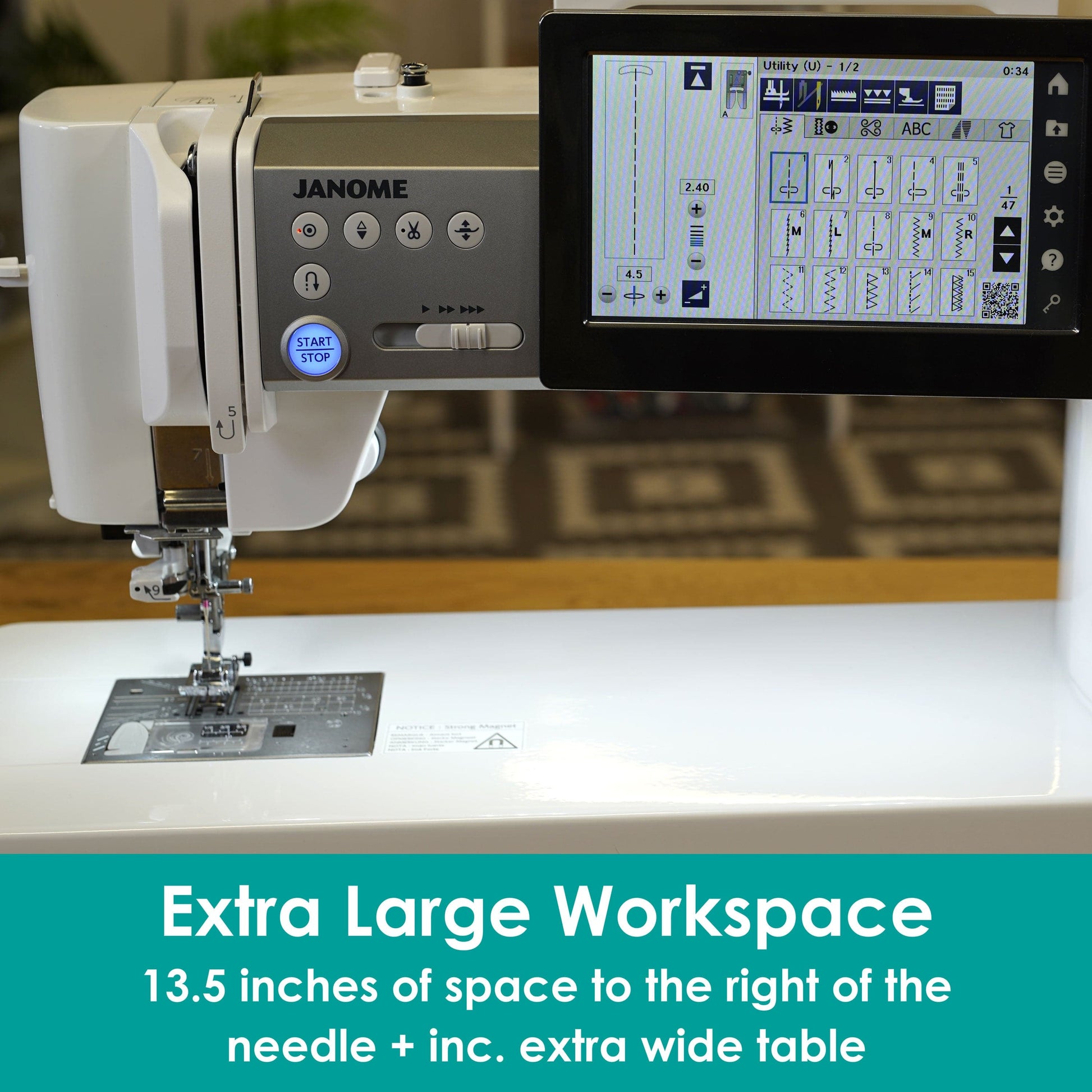 Janome Sewing Machines Janome Continental M8 Professional Sewing Machine  - The Sewing Studio