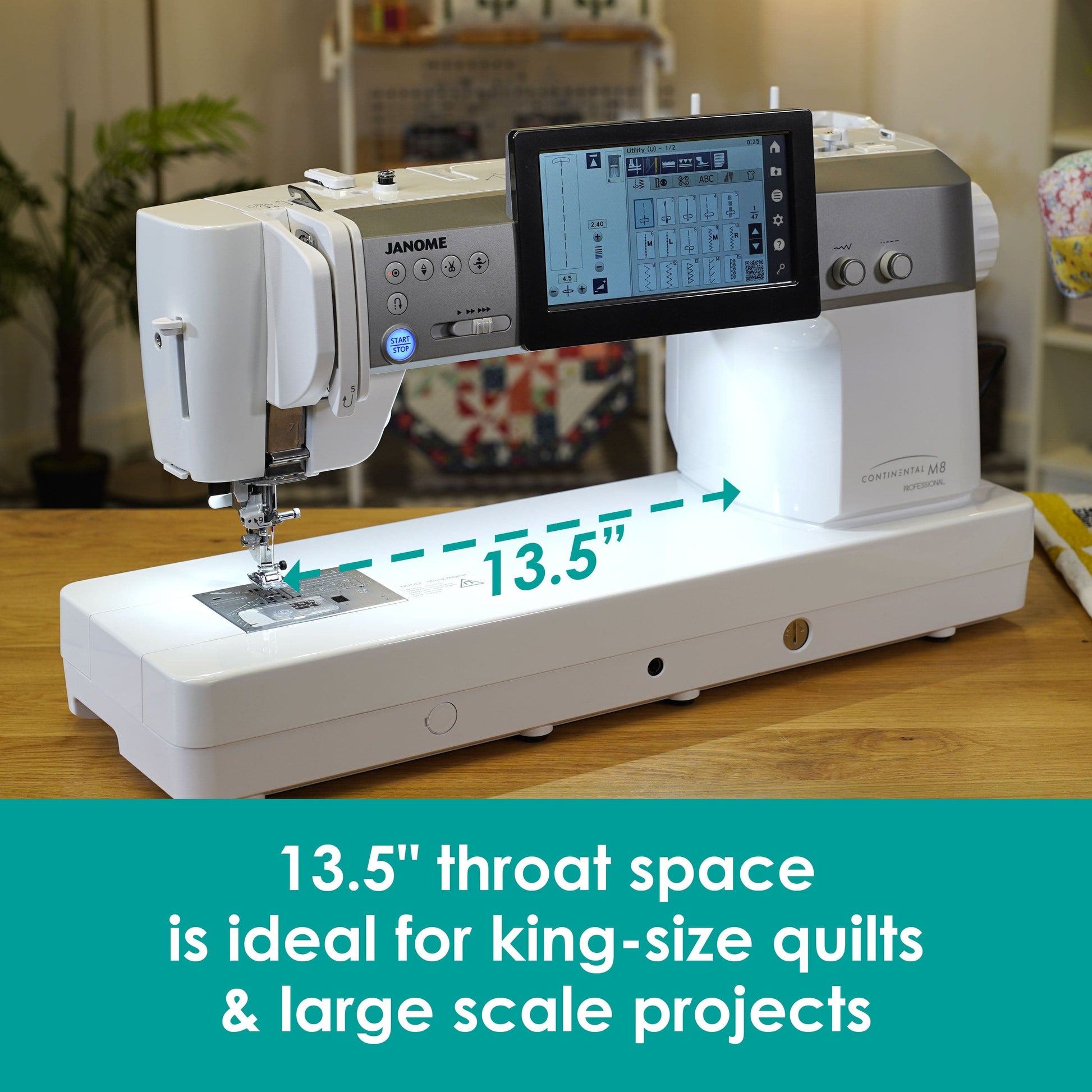 Janome Sewing Machines Janome Continental M8 Professional Sewing Machine  - The Sewing Studio