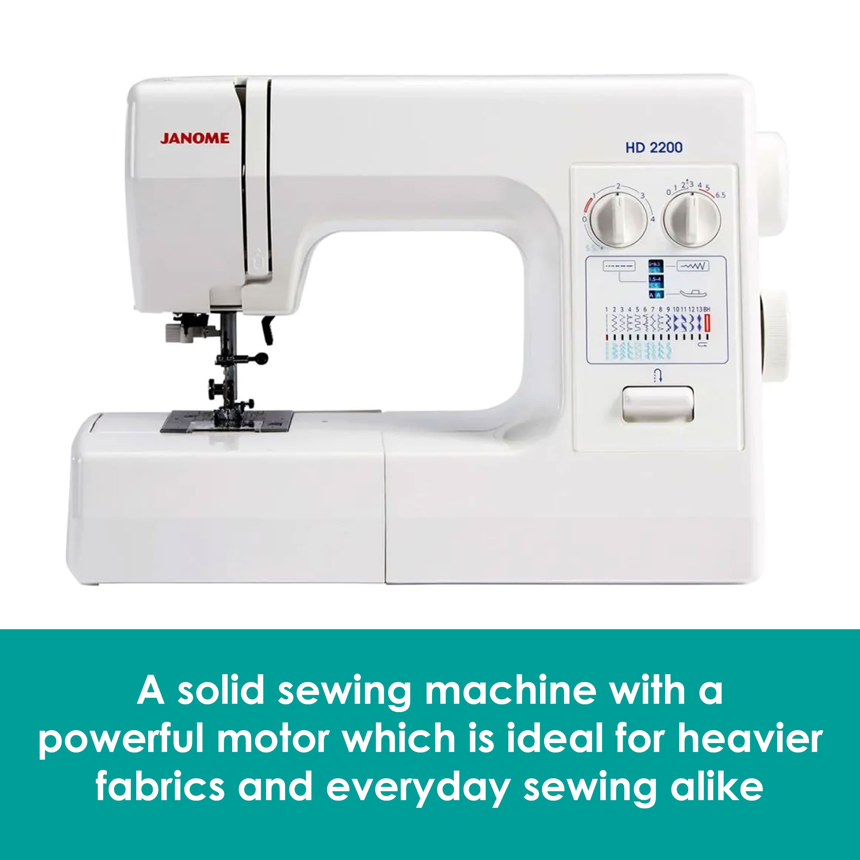 Janome HD2200 | 23 Stitch Options | The Sewing Studio