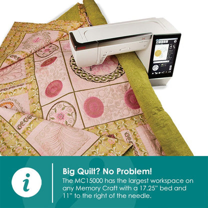 Janome Sewing Machines Janome Horizon Memory Craft 15000 (V2 + V3 Upgrade Kit) Sewing and Embroidery Machine Ex Demonstration  - The Sewing Studio