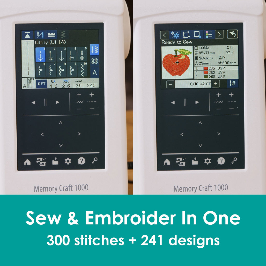 Janome Sewing Machines Janome Memory Craft 1000 Sewing and Embroidery Machine  - The Sewing Studio