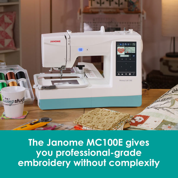 Memory Craft Sewing Machine Janome Memory Craft 100E Embroidery Only Machine | Buy & Read Reviews
