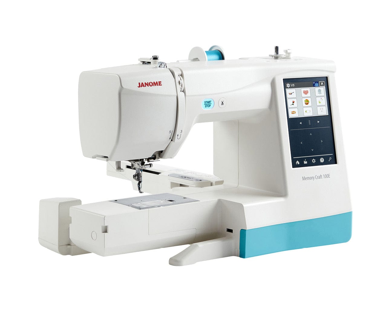 Janome Sewing Machines Janome Memory Craft 100E Embroidery Only Machine  - The Sewing Studio