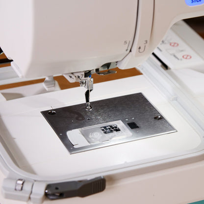 Janome Sewing Machines Janome Memory Craft 100E Embroidery Only Machine  - The Sewing Studio