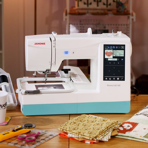 Janome Sewing Machines Janome Memory Craft 100E Embroidery Only Machine  - The Sewing Studio