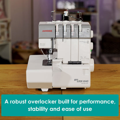 Janome Sewing Machines Janome MyLock 654D Overlocker  - The Sewing Studio