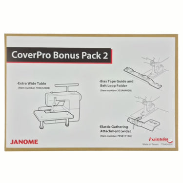 Janome CoverPro Bonus Pack 2 for sale UK - The Sewing Studio