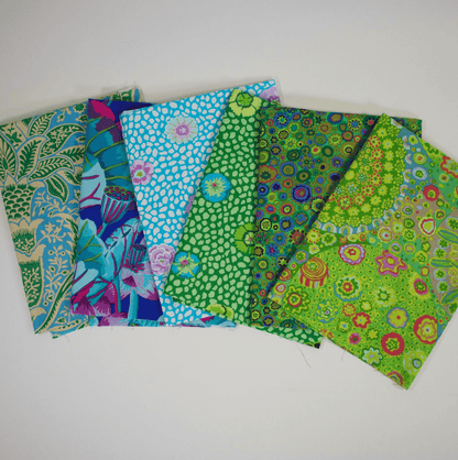 Kaffe Fassett Fabric Pre Cuts Kaffe Fassett Green/Blue 6 Piece Fat Quarter Bundle - The Sewing Studio