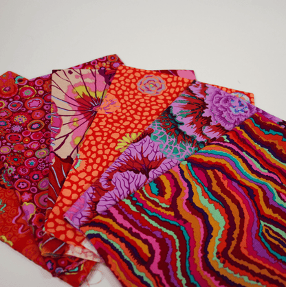 Kaffe Fassett Fabric Pre Cuts Kaffe Fassett Red/Pink 6 Piece Fat Quarter Bundle - The Sewing Studio
