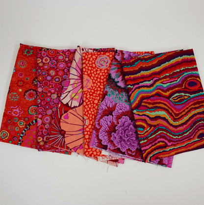 Kaffe Fassett Fabric Pre Cuts Kaffe Fassett Red/Pink 6 Piece Fat Quarter Bundle - The Sewing Studio