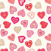 Lewis And Irene All We Need Is Love Hearts Metallic Cream A801-1 Main Image