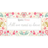 Lewis And Irene All We Need Is Love Hearts Metallic Red A801-2 Range Image