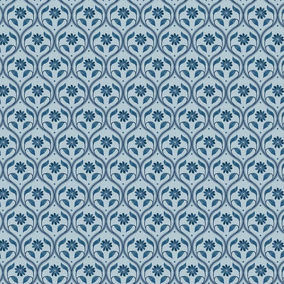 Lewis And Irene Brensham Floral Trellis On French Grey A752-2