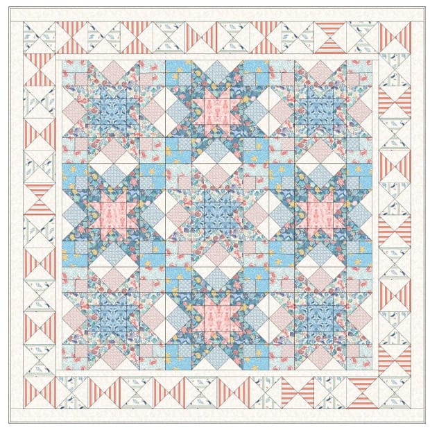 Free Pattern: Lewis & Irene Seas The Day Quilt