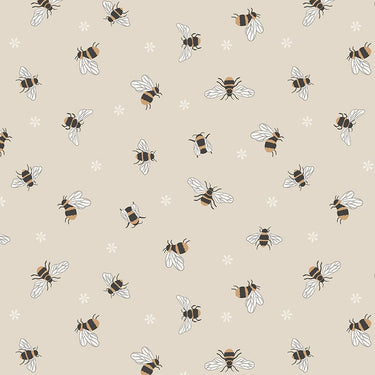 Lewis And Irene Extra Wide 108 Inch Bees Dark Cream W5 Main Image