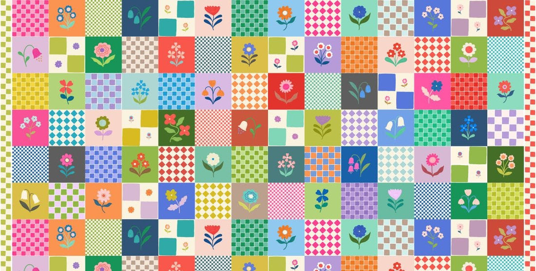 Multi-coloured Checks Lewis and Irene Fabric Lewis and Irene Patchwork Joy - The Sewing Studio
