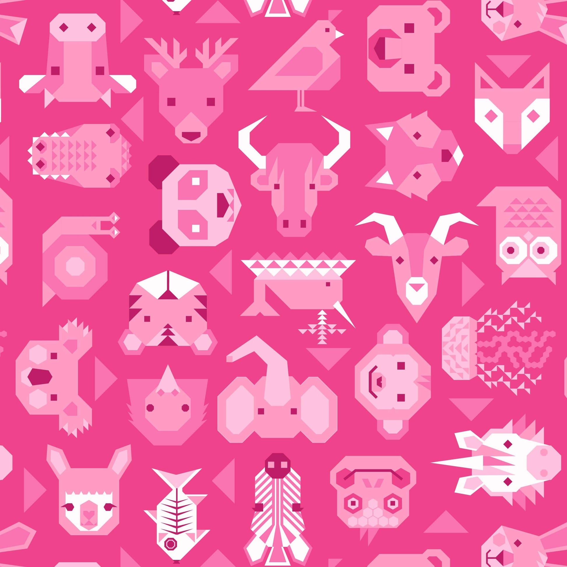 Multi-coloured Animals Lewis and Irene Fabric Lewis & Irene Animal Alphabet - The Sewing Studio