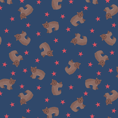 Bear On Blue